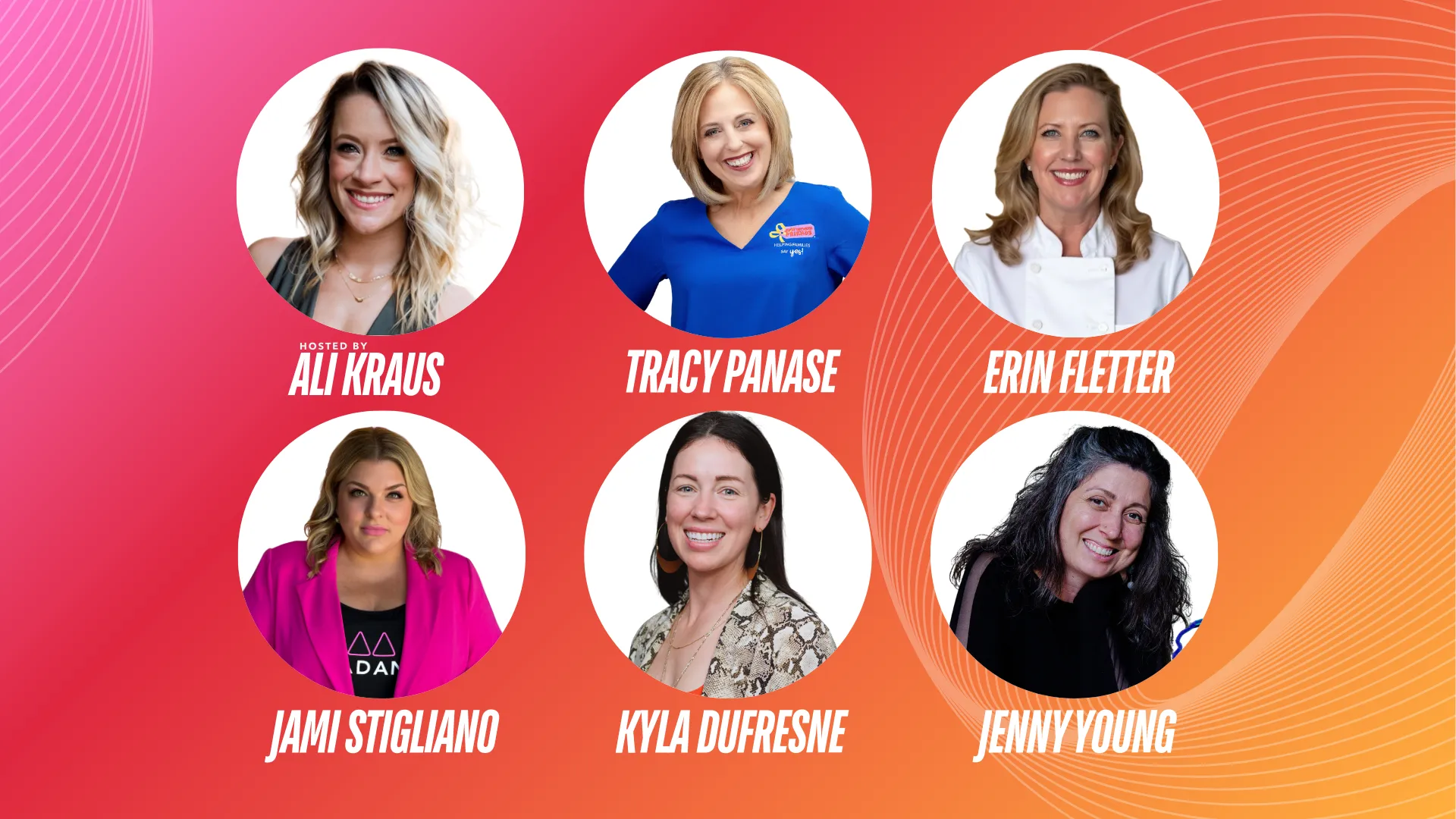 Ali Kraus hosting with franchise leaders Tracy Panase, Erin Fletter, Jami Stigliano, Kyla Dufresne, and Jenny Young